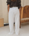 BASERANGE French linen cotton FOLIO casual pants soft and comfortable BAS-TRFO-LC-SU25-UNDYED